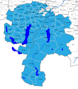 Kontakt des RMOÖ Regionalen Mobilitätsmanagements Vöcklabruck-Gmunden mit Gemeinden, Stand 05